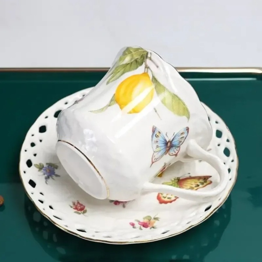 ชุดถ้วยน้ำชาสไตล์ยุโรป ชุดถ้วย - Lemon Tea Coffee บทวิจารณ์และราคา