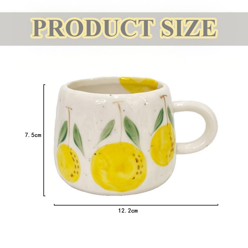 แก้วกาแฟ 12 ออนซ์ ลายผลไม้เพ้น - Lemon Tea Coffee บทวิจารณ์และราคา
