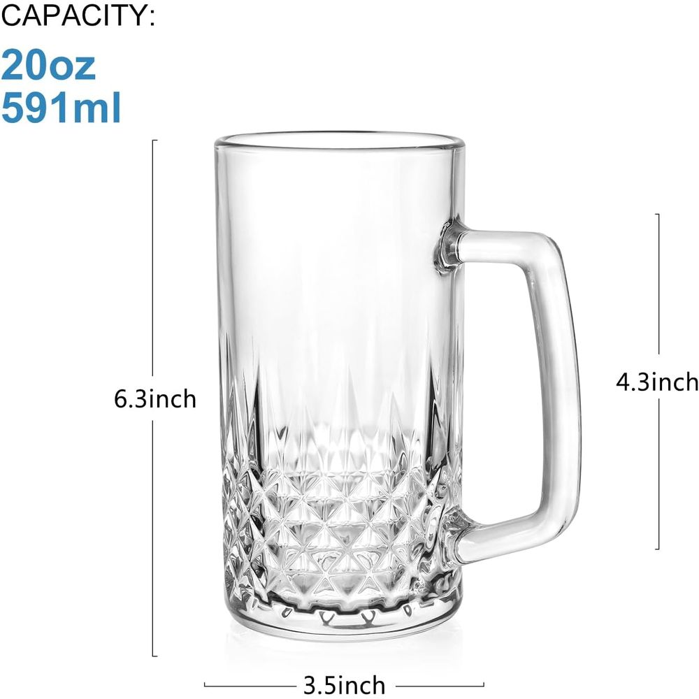 แก้วมัคแก้วหนา 20 ออนซ์ ชุด 4  - Coffee Tea Set บทวิจารณ์และราคา