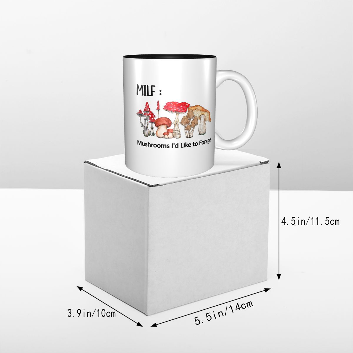 แก้วกาแฟเซรามิกตลกๆ ลายเห็ด MI - Coffee Tea Like บทวิจารณ์และราคา
